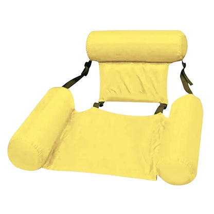 Opblaasbare Waterstoel met Rugleuning – Drijvende Zwembadstoel Mesh Design 100x120 cm Zwembadfauteuil