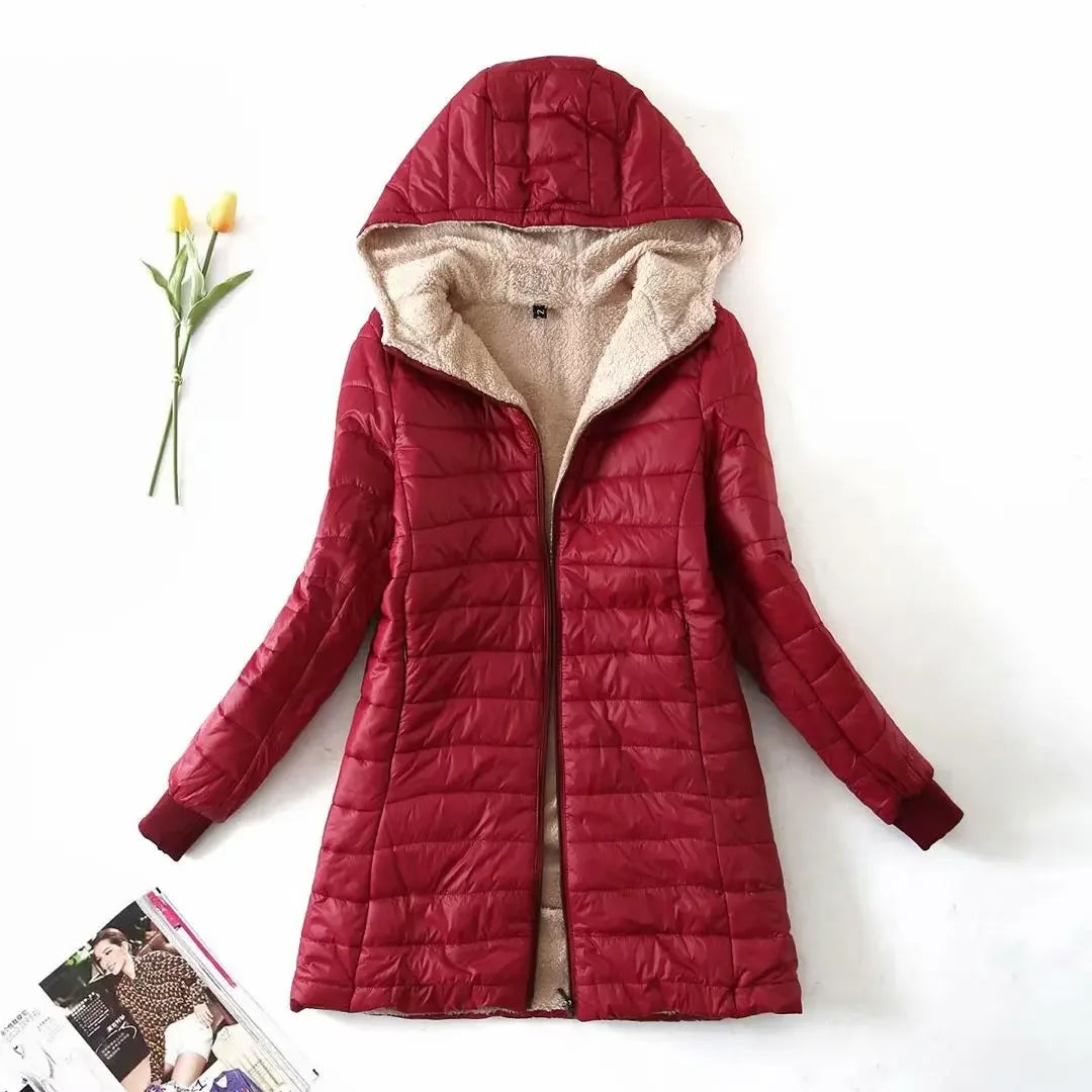 Dames Regenjas Met Capuchon Waterdicht en Warm - StudioMarella