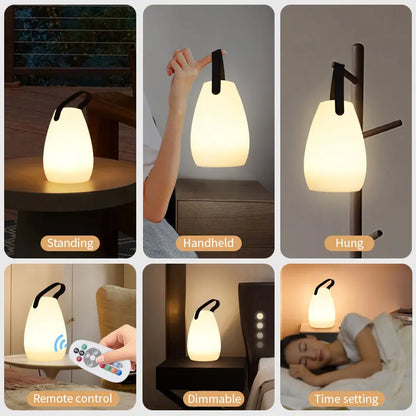 Draadloze Outdoor LED Lamp met Afstandsbediening en Timer - Waterdicht Sfeerverlichting met 8 Kleuren voor Terras en Tuin