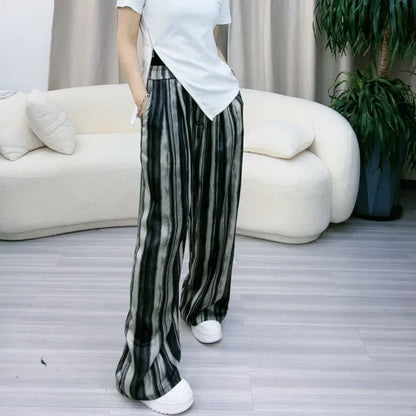 Zomerse Broek Elegante Lange Eclat Stijl