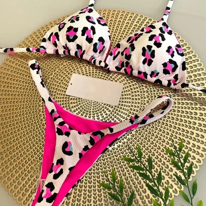 String Bikini Set van Zijde voor Vrouw