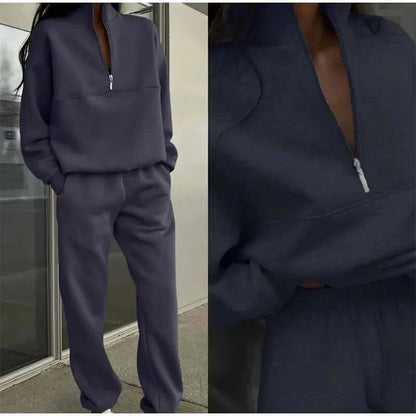 Dames Gebreide Set - Casual Trui en Broek Zacht en Warm