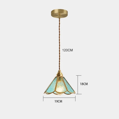 Hanglamp Tiffany Gebrandschilderd Glas Koper E27 Woonkamer Eetkamer Slaapkamer Vintage Retro Pendel Lamp Sfeerverlichting Keuken Gang