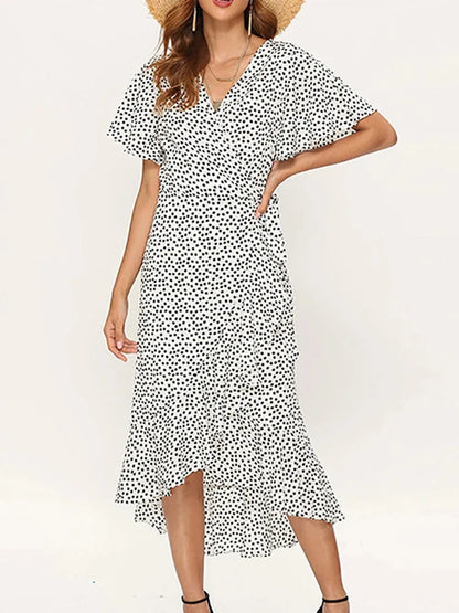 Variant image for Summer Breeze | Vestito Lungo Estivo Donna Floreale in Chiffon-15