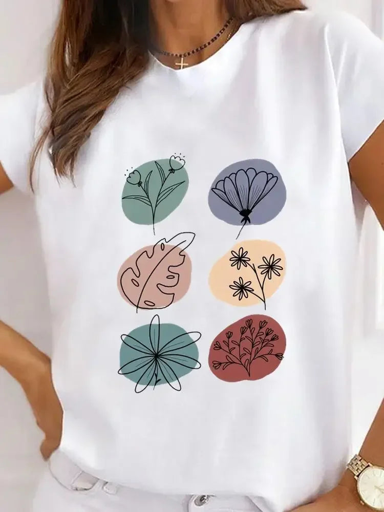 Plus Size T-shirt Vrouwelijk Hartelijk Ontwerp