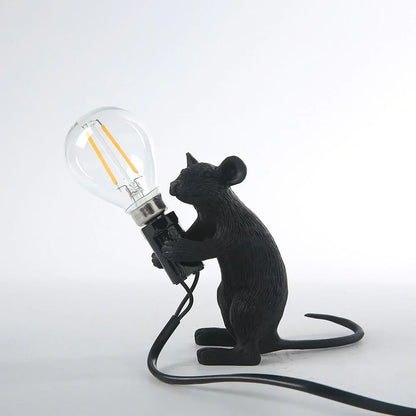 Decoratieve Muizenlamp Hars LED Verlichting Zittend of Liggend Wit Goud Zwart Tafel- en Nachtkastlamp voor Woonkamer Slaapkamer Kinderkamer