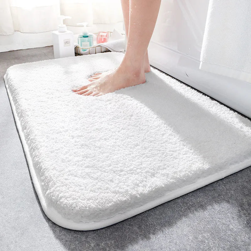 Badmat Microvezel Dik 40x60 50x80 60x90 cm Grijs Badkamer Antislip Absorberend Zachte Badkamermat Wasbaar Douchemat