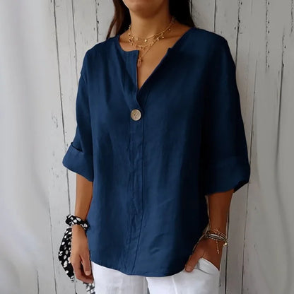 V-Hals Blouse Elegante Knot Detail