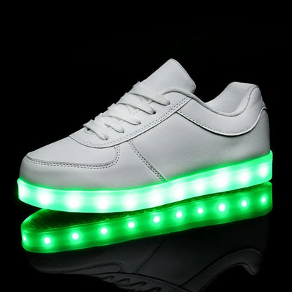LED Kinderschoenen Sneakers Synthetisch Rubber Roze Met Licht Speelgoed Schoenen Klittenband Verlichting Kinderen