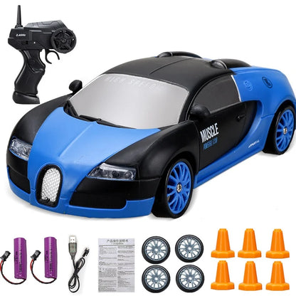 Minidrifter speelgoedauto RC-auto drift racer 2.4GHz afstandsbediening snelheid indoor outdoor kids jongens meisjes cadeau radiobestuurbare auto elektrisch voertuig