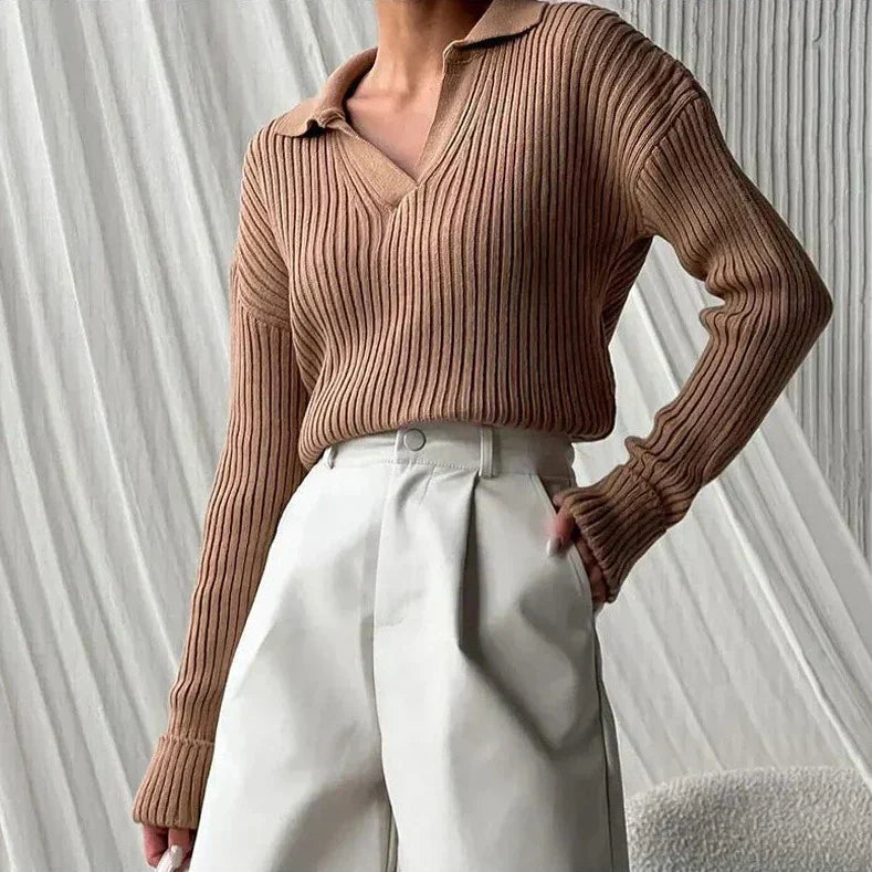Vrouwelijke Trui Warme Wol Stijlvolle Look