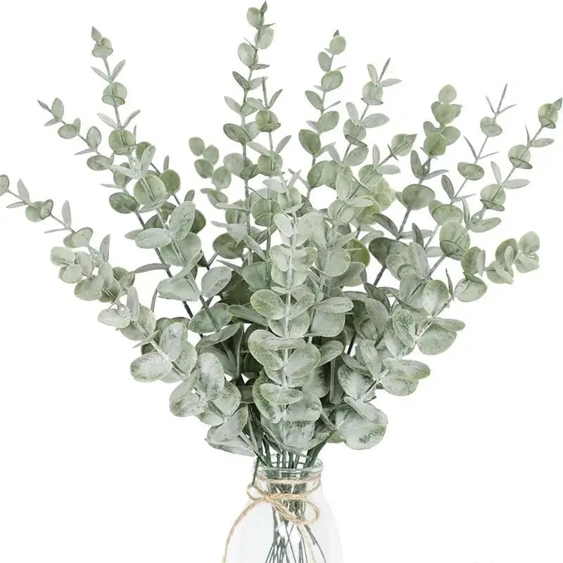 Kunsttak Eucalyptus Groen Naturel – Decoratieve Nep Eucalyptus Takken voor Vaas – Botanische Arrangement Accessoire 41 cm