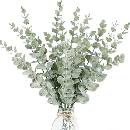 Kunsttak Eucalyptus Groen Naturel – Decoratieve Nep Eucalyptus Takken voor Vaas – Botanische Arrangement Accessoire 41 cm