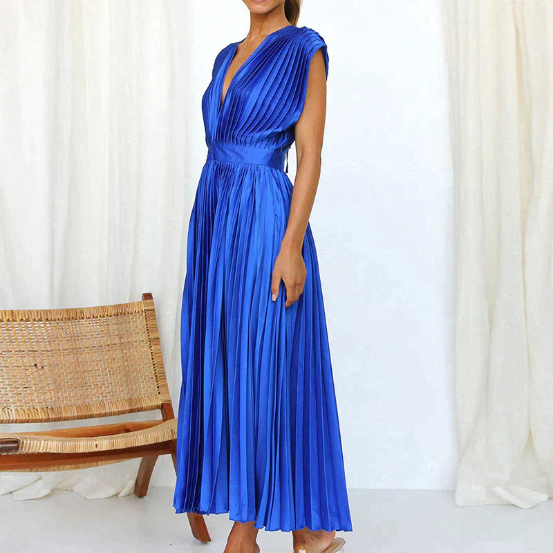 Elegante Plooirok voor Vrouw Jurk met Plooien