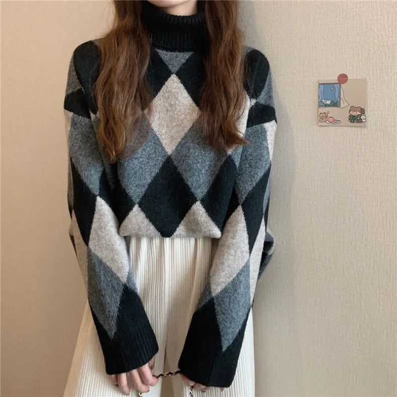 Vrouwentrui Zachte Kasjmier Look Trui Warm en Stijlvol