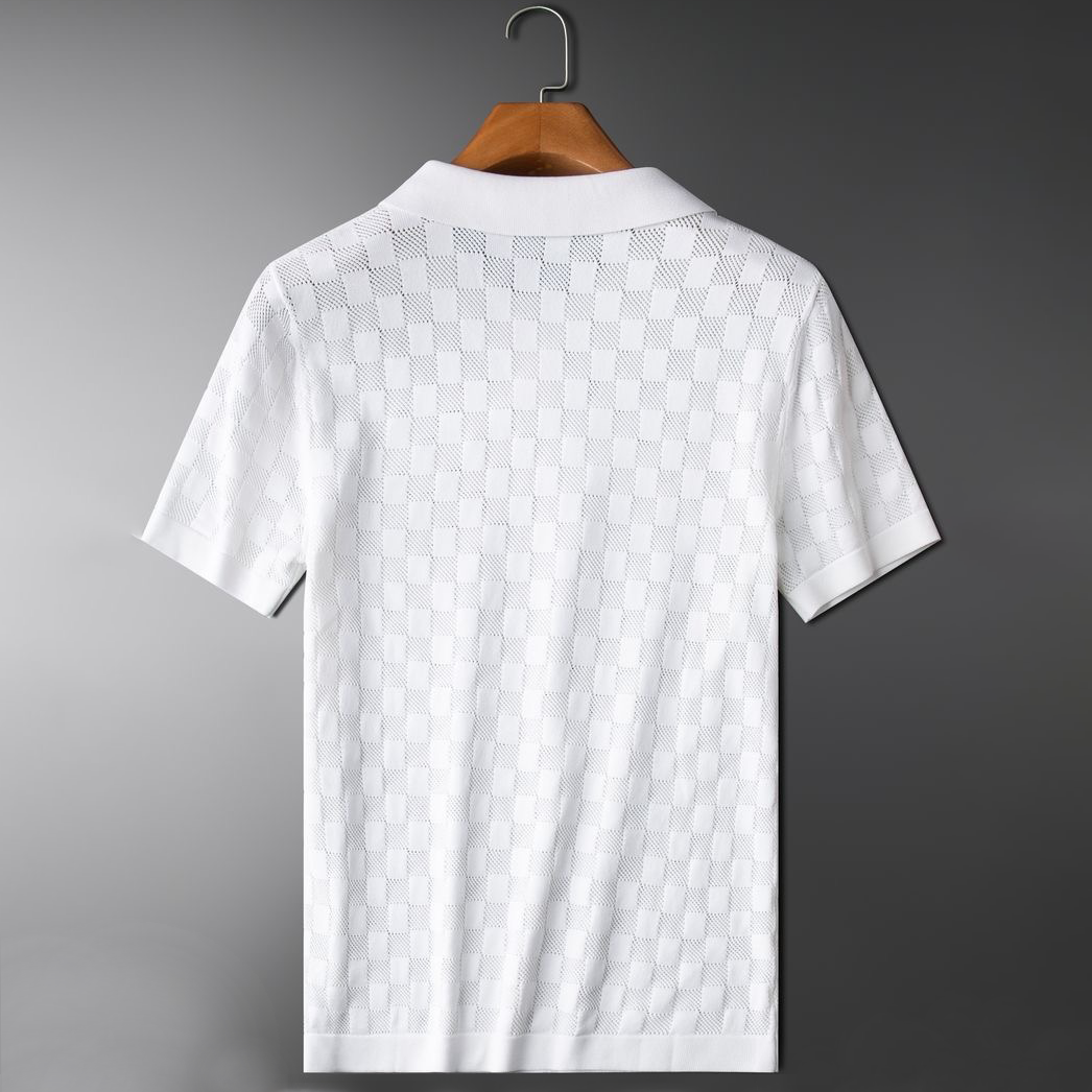 Gebreide Polo Shirt Heren Klassiek Comfortabel