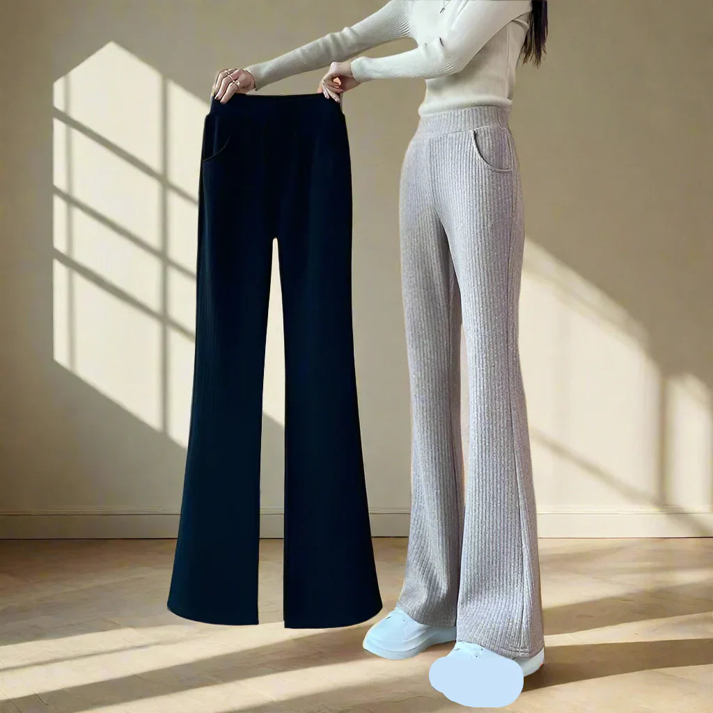 Dames Oversized Schlagbroek Zwart Losse Fit