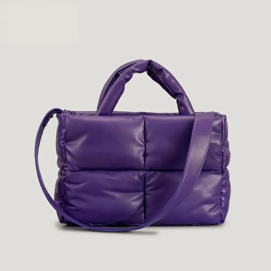 Gevoerde Puffer Schoudertas Trendy Dames Tas