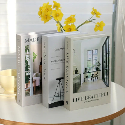 Salontafel Decoratie Boeken Set 3 Stuks Opvouwbaar Design Koffietafel Styling