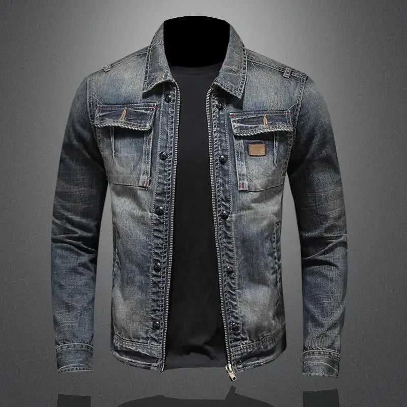 Vintage Jeansjas voor Mannen Klassiek Model