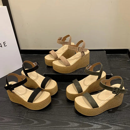 Zomer Wedges voor Vrouw Hoge Hak Comfortabel