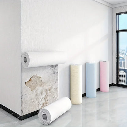 Zelfklevend Behang Linnen 3D 50cm Diatoom Wandpaneel Woonkamer Slaapkamer Muurdecoratie Zelfklevend Schuim Wandbekleding Rol