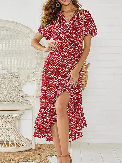 Variant image for Summer Breeze | Vestito Lungo Estivo Donna Floreale in Chiffon-5