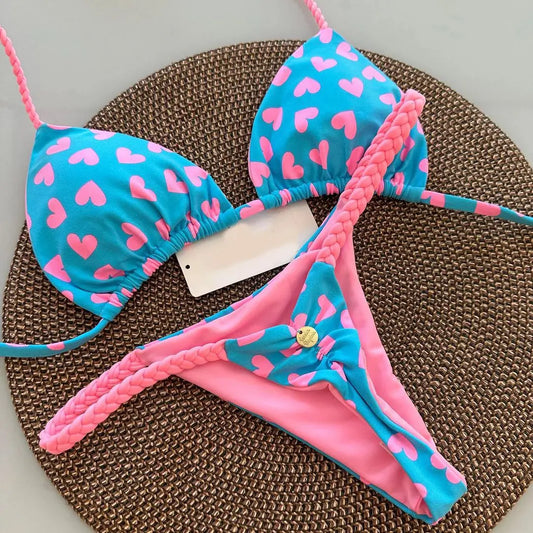 String Bikini Set van Zijde voor Vrouw - StudioMarella