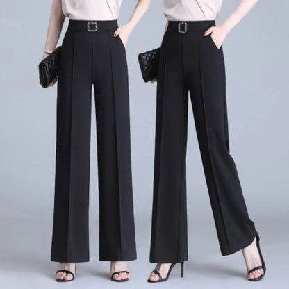 Luchtige Cropped Broek van IJszijde Stof