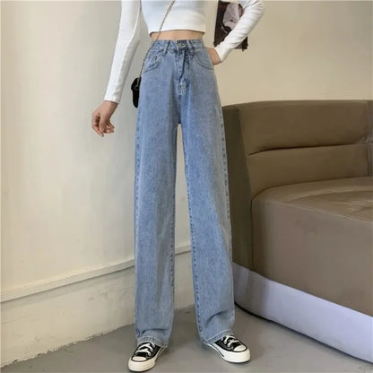 Slanke Jeans voor Dames Straight Fit Denim