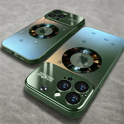 Magnetische Telefoonhoes met Glanzende Spiegel Afwerking voor iPhone | MagSafe Compatibel