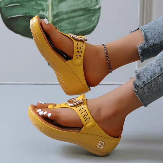 Orthopedische Sandalen met Open TeenComfortabele Hakken - StudioMarella