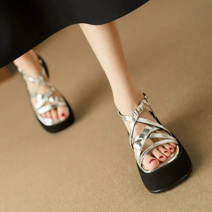 Zomer Sandalen Glanzend Comfortabel