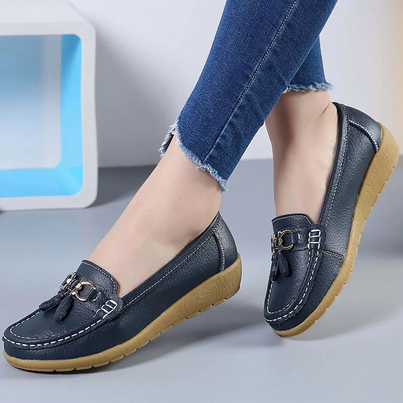 Elegante Slip On Loafers voor Mannen Leer