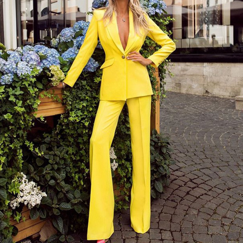 Damespak Blazer en Broek Moderne Stijl voor Vrouw