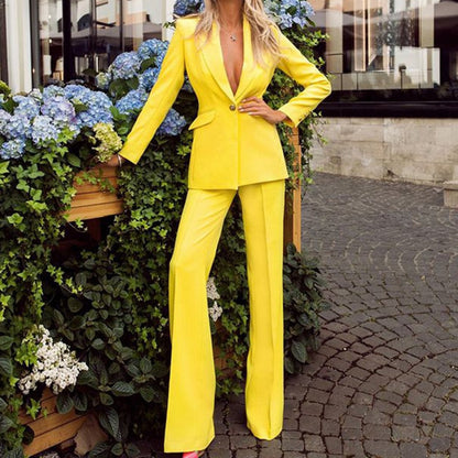 Damespak Blazer en Broek Moderne Stijl voor Vrouw
