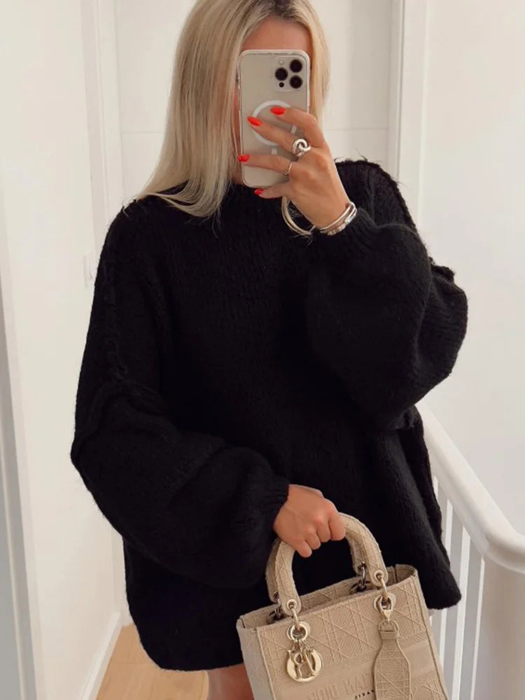Dames Trui Gebreid Warme Elegante Stijl