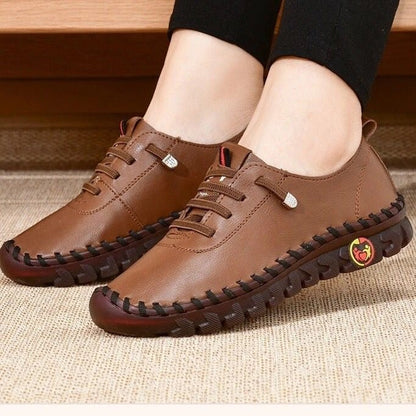 Comfortabele Platte Dames Loafer met Voetboogsteun en Orthopedische Zool