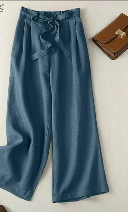 Zomerse Palazzo Broek Liva Stof Elegant Comfortabel - StudioMarella