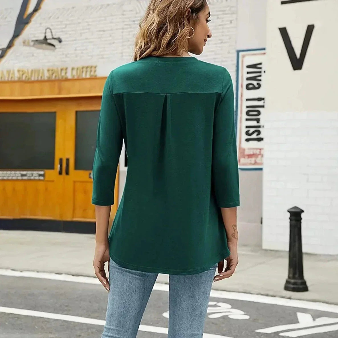 Vrouwen Tuniek Blouse Zomerse Losse Fit