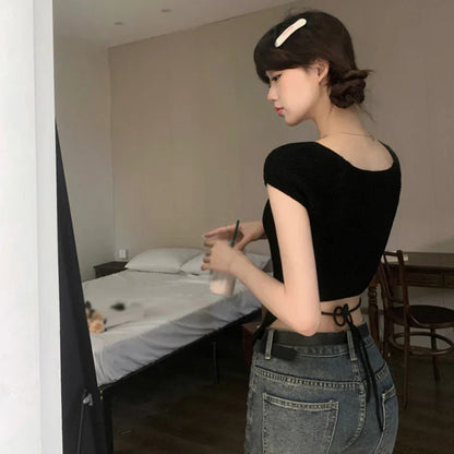 Vrouwelijke Zomer Tops Livia Couture Stijl