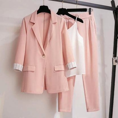 Dames Blazer 3-delig Pak Klassieke Stijl