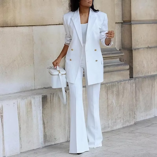 Dames Blazer Set met Broek - Tweedelig Kledingstuk voor Elk Seizoen - StudioMarella