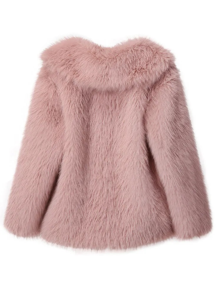 Dames Faux Fur Jas Slank en Stijlvol
