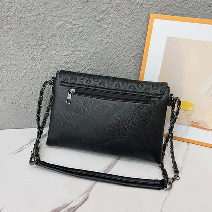 Luxe Crossbody Tasje met Riem en Rivet Details