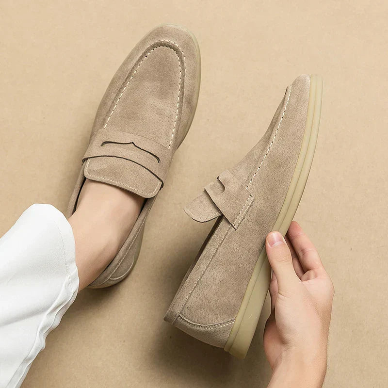 Leren Mocassino Schoenen Italiaanse Stijl