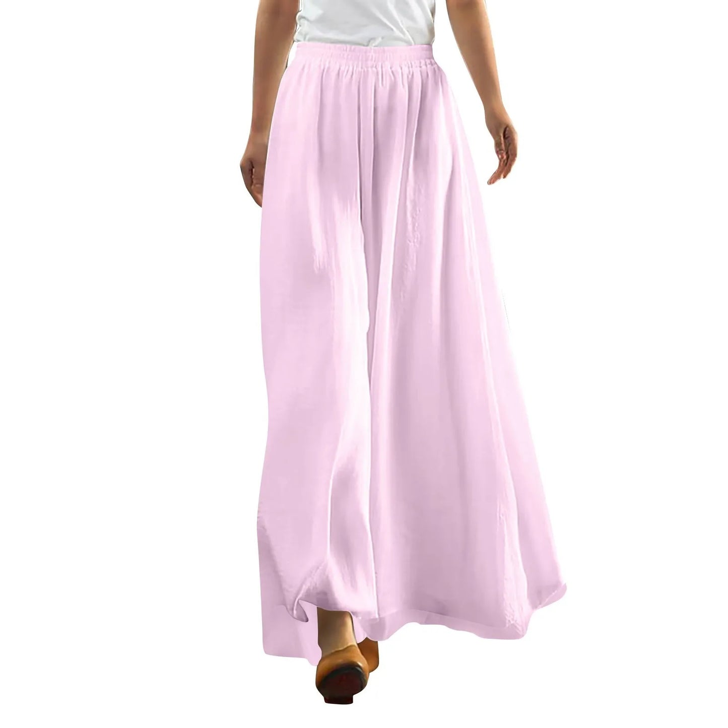 Wijde Broek Zomerse Comfortabele Stof