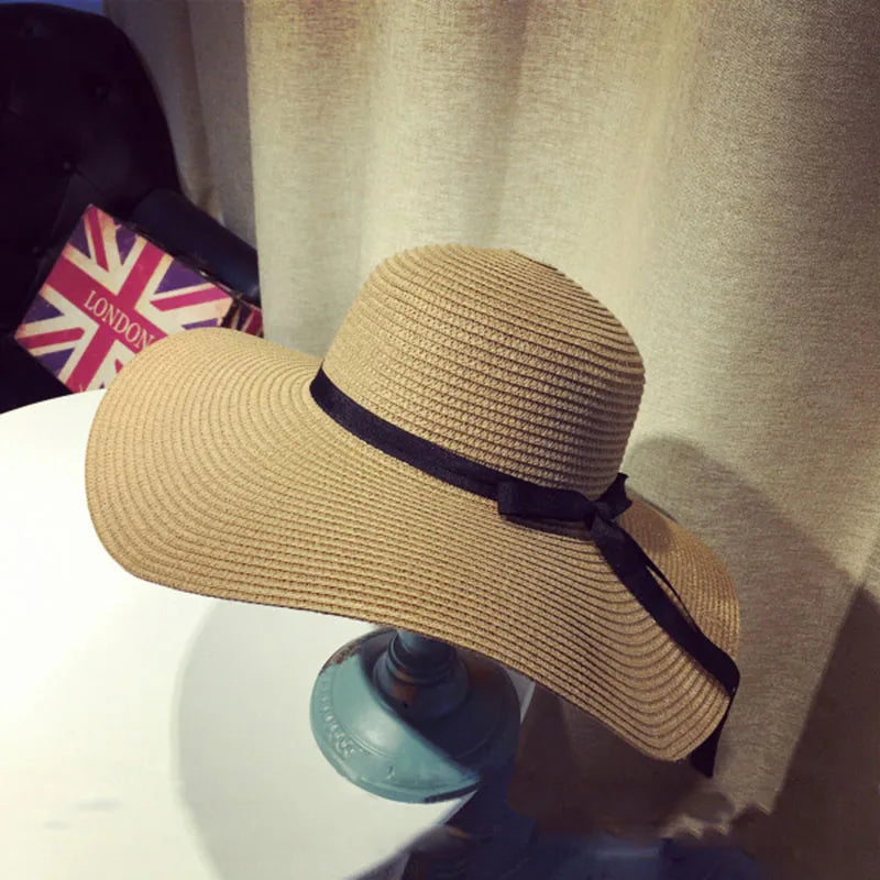 Vrouwen Panama Hoed met Bloem Elegant Design