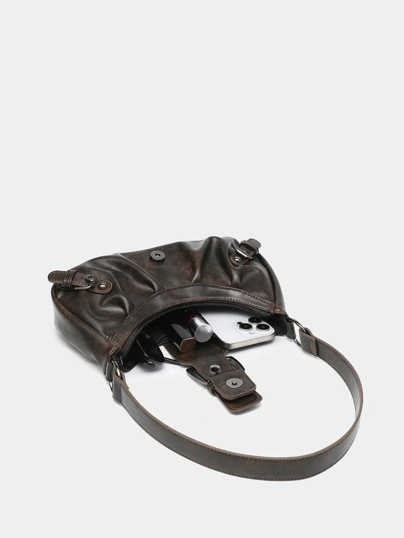 Retro Schoudertas met Studs Y2K Stijl