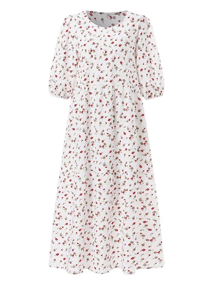 Zomerjurk Bloemenprint Vrouwen Jurk Zomerse Stijl